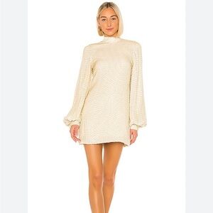 Alexis Alyna Ivory Sequin‎ Mini Dress